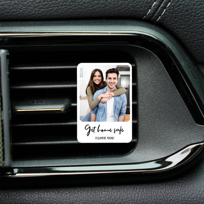 Personalized Couple Photo Car Visor Clip, Drive Safe I Love You Gift for Boyfriend Husband 685954