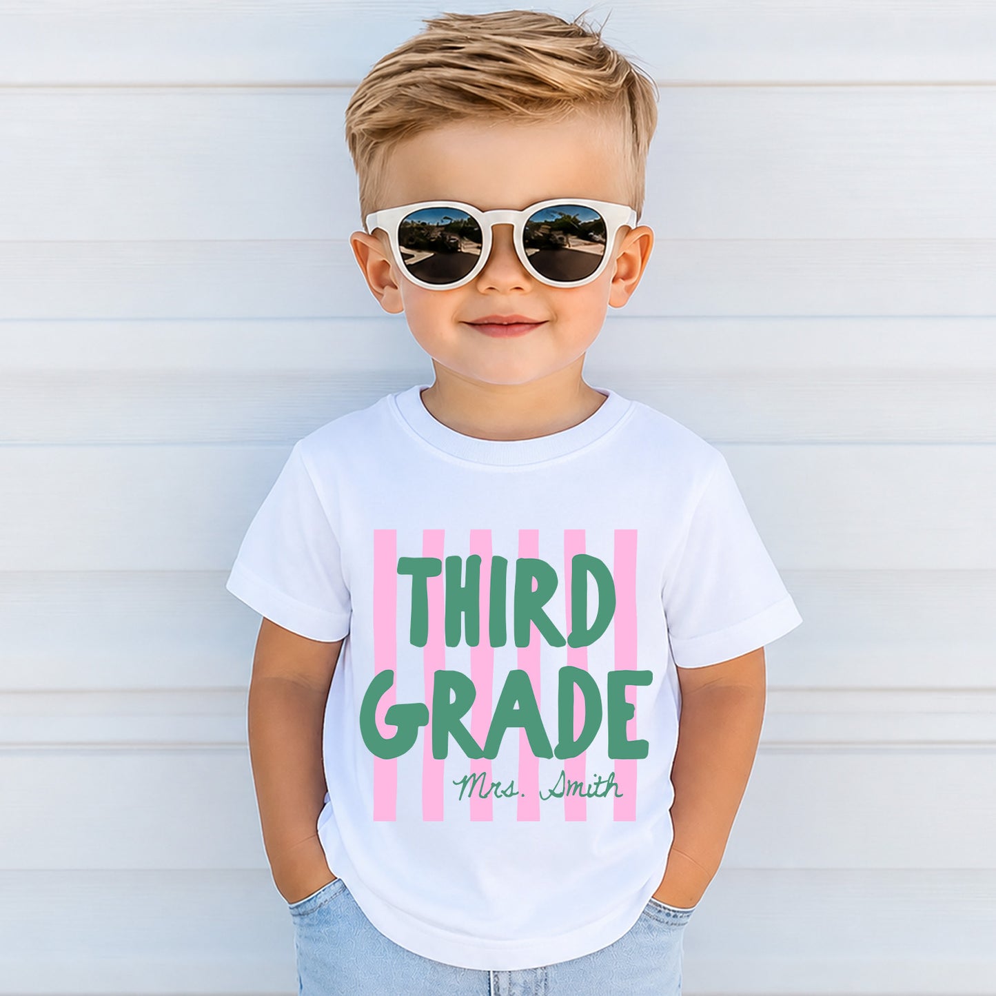 Custom Back to School Kids Shirt, Personalized Grade Level Tee, First Second Third Fourth Fifth Grade Tee 685487