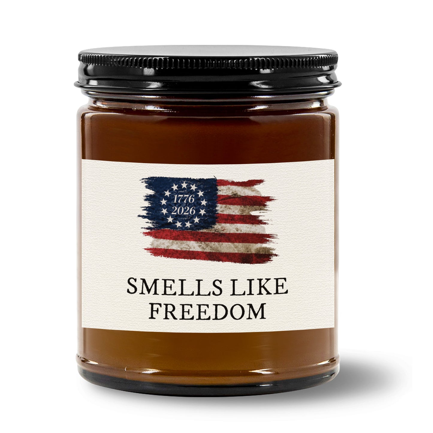 Smells Like Freedom Candle, 250 Years American Flag Patriotic Scented Candle, 4th of July Gift 685188