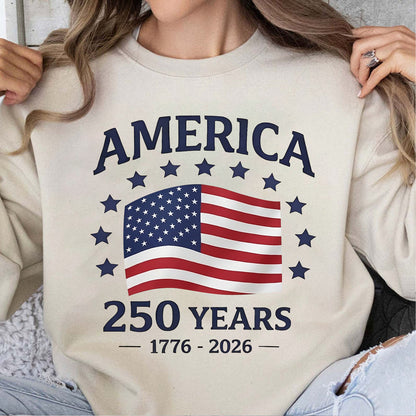 250 Years of America 1776–2026 Shirt | Patriotic 4th of July Tee | Independence Day T-Shirt 684670