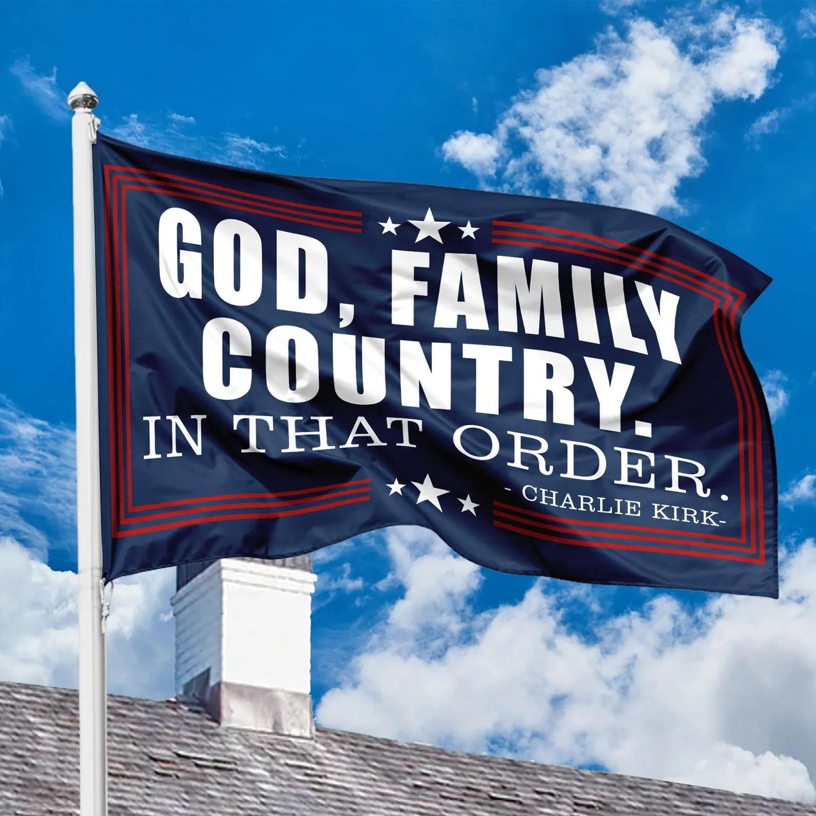 God Family Country Charlie Kirk Flag Republican, Justice Charlie Kirk ...