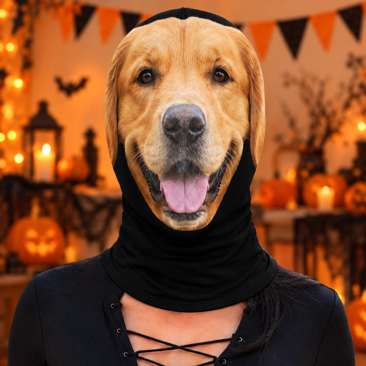 Custom Photo Pet Balaclava Mask, Personalized Dog Cat Face Mask, Funny Halloween Pet Lover Gift 686465 WFD