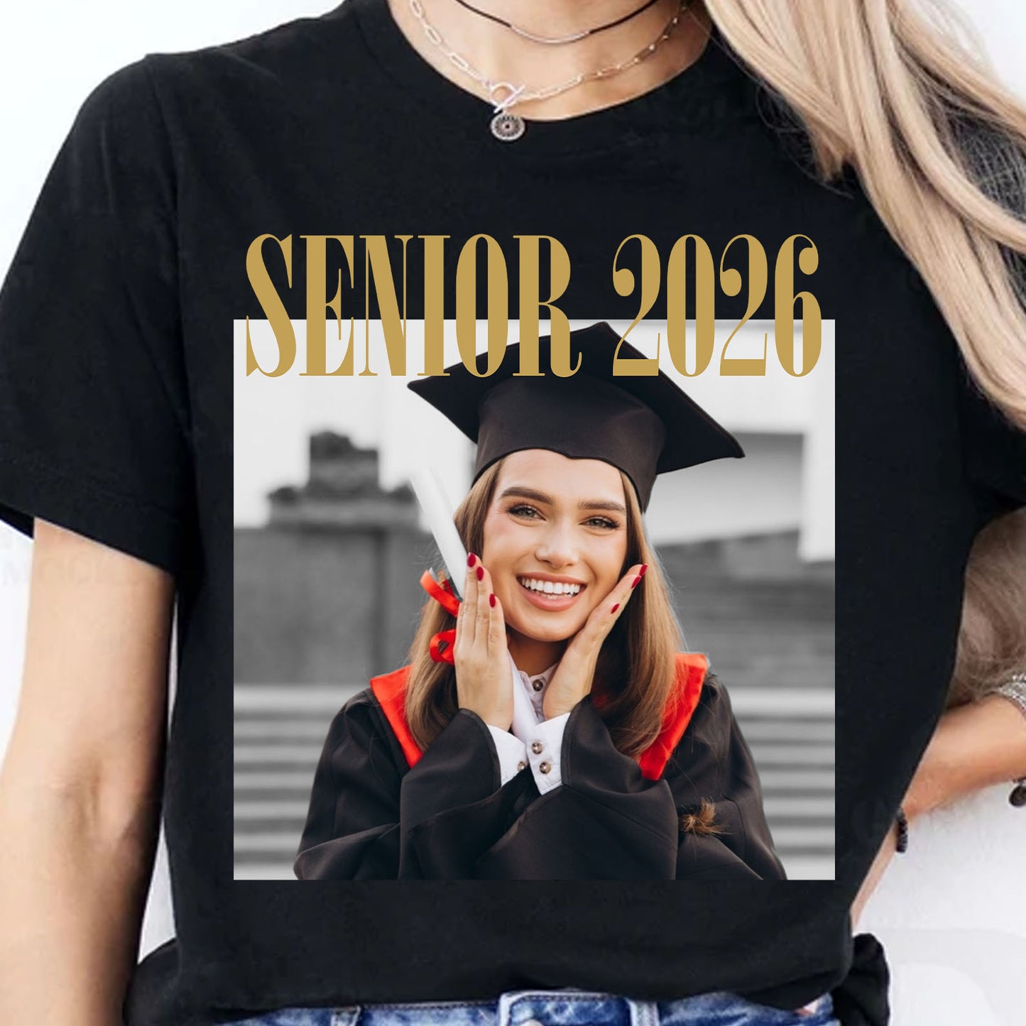 Personalized Senior 2026 Shirt, Custom Photo Graduation Tee, Class of 2026 Shirt, Senior Gift 684787