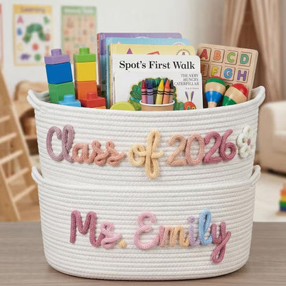 Personalized Teacher Gift Basket, Custom Teacher Appreciation Gift, Thank You Gift for Teacher, End of Year Gift 684766
