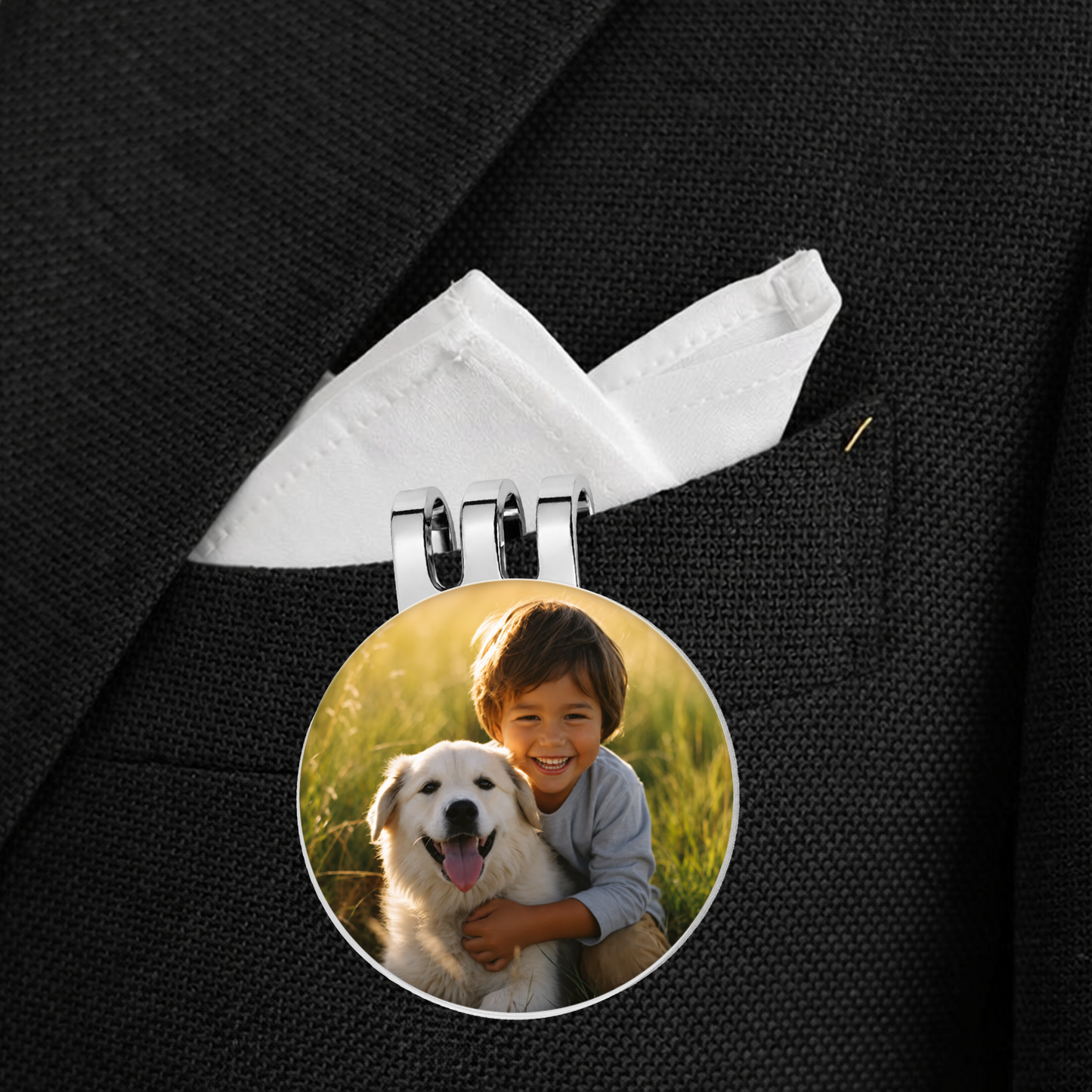 Personalized Photo Golf Marker with Magnetic Hat Clip, Custom Golf Ball Marker Gift for Golfers 685467