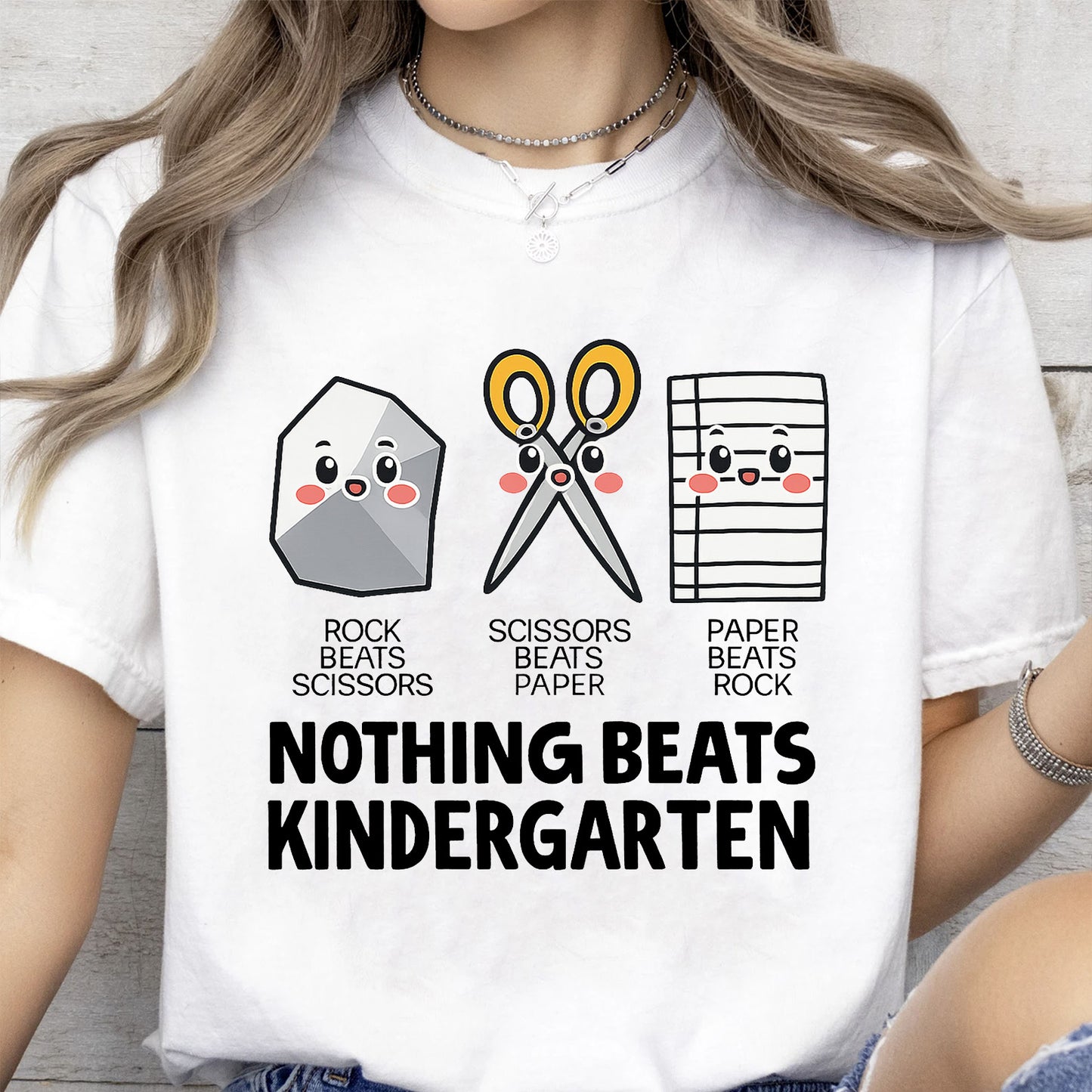 Nothing Beats Kindergarten Shirt, Kindergarten Teacher Tee, Funny Back to School Shirt 685733
