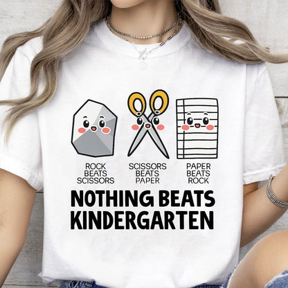 Nothing Beats Kindergarten Shirt, Kindergarten Teacher Tee, Funny Back to School Shirt 685733