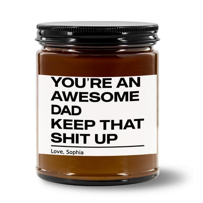 Personalized Funny Dad Grandpa Candle, Custom Father’s Day Candle Gift for Dad Grandpa, Funny Scented Candle 684953
