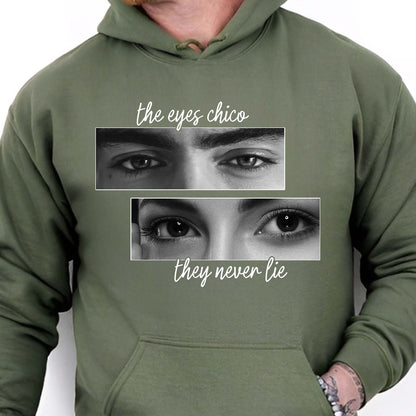 Personalized The Eyes Chico They Never Lie Shirt, Custom Couple Photo Eyes Tee, Matching Couples Tee 685519