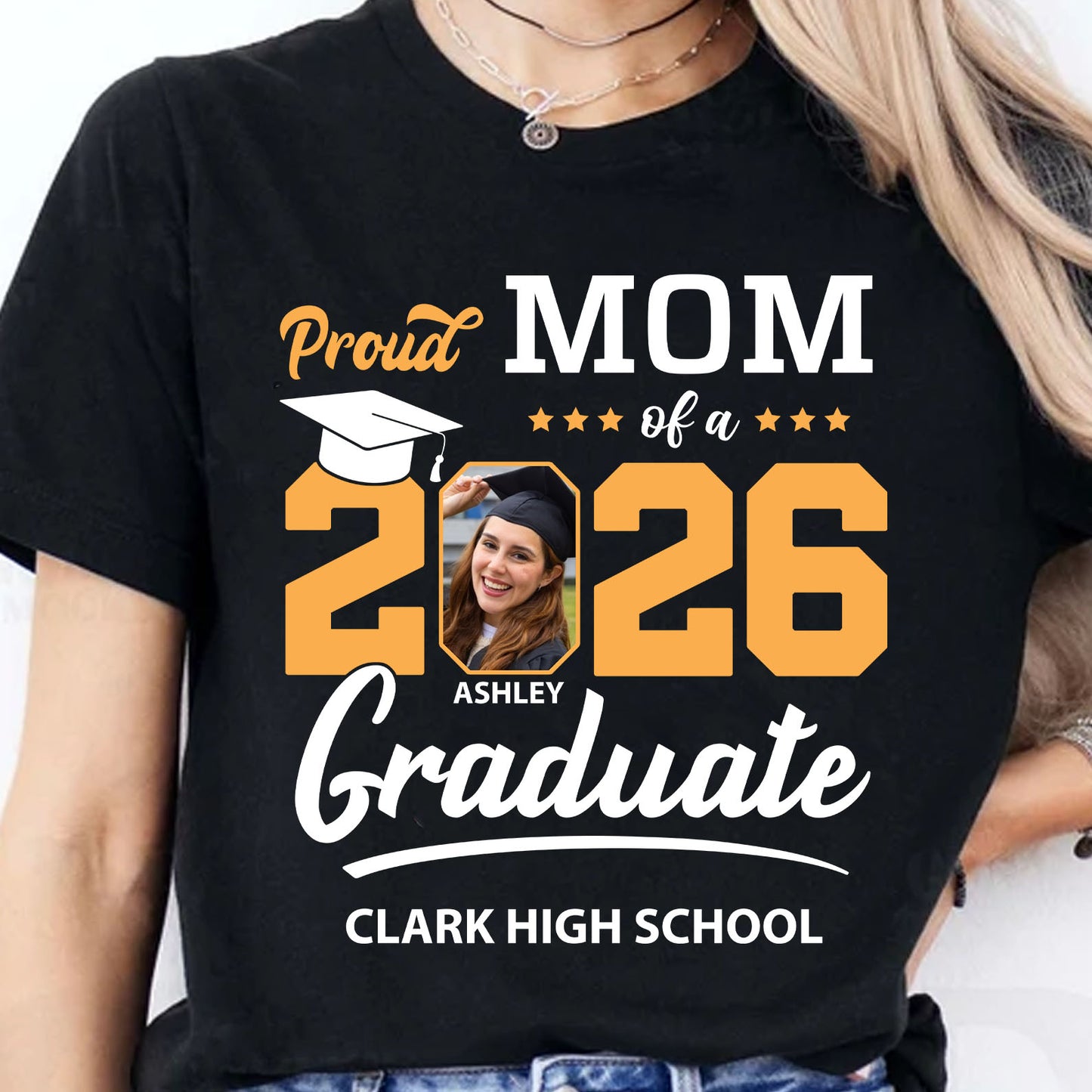Personalized Proud Family Graduation 2026 Upload Photo Shirt C534