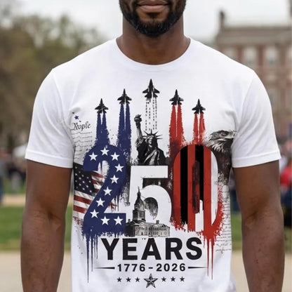 USA 250 Years Anniversary Shirt, Patriotic Jet Fighter Tee, 1776-2026 4th of July Shirt 685156 WFD