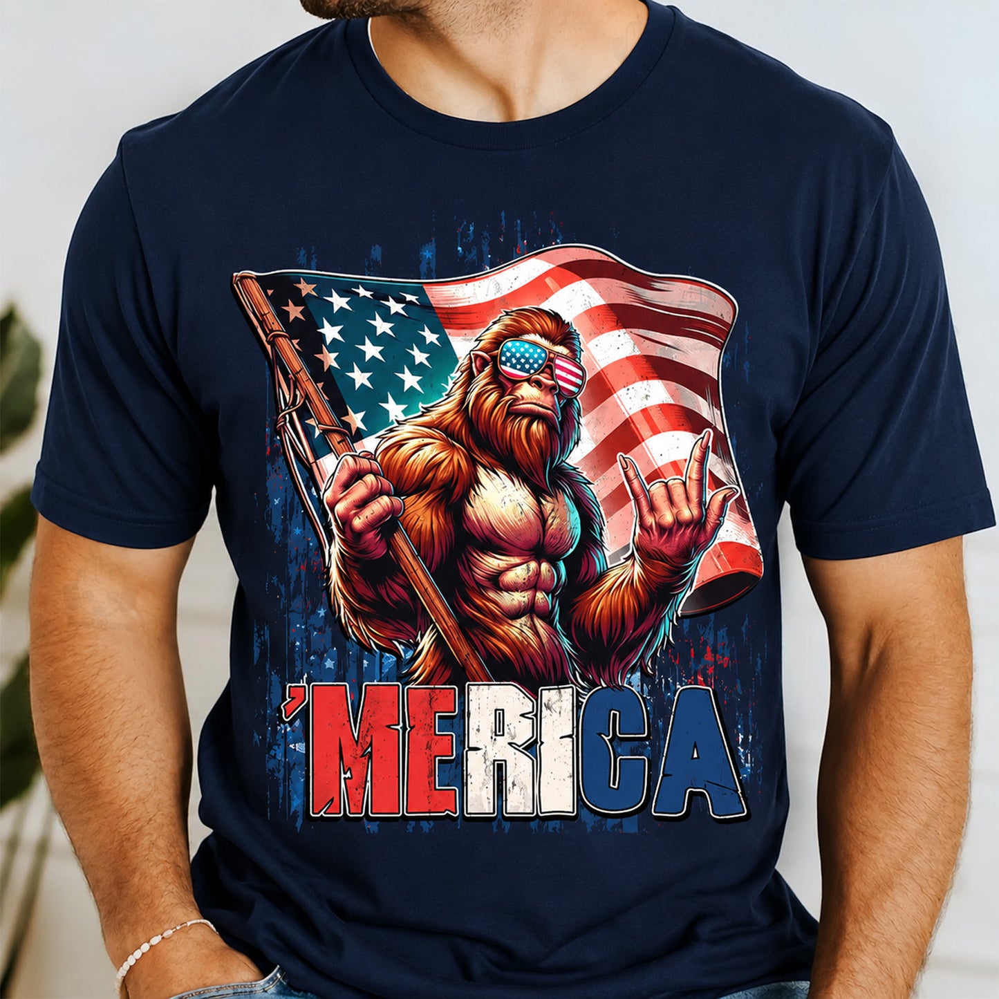 250 Years Bigfoot Shirt, Funny Patriotic Sasquatch 4th of July Tee, American Flag USA Shirt 685193 WFD