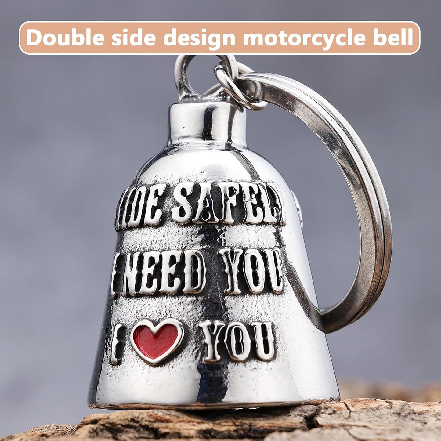 Motorcycle Bell for Men and Women, Biker Accessory for Riding Safety, Guardian Riding Bell 683741