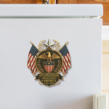250 Years Anniversary USA Fridge Magnet | Patriotic Eagle 4th of July 1776–2026 Fridge Magnet 684243