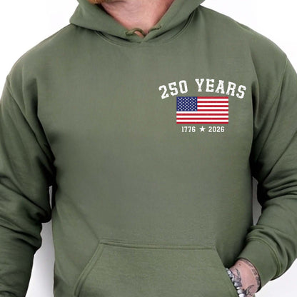 250 Years USA Pocket Shirt, America Flag Patriotic Tee, 1776–2026 Fourth of July Independence Day Shirt 685471
