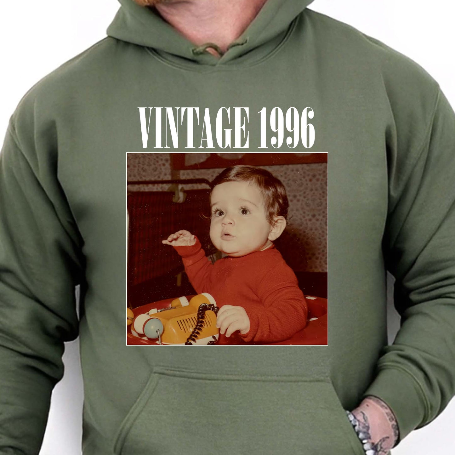 Custom Photo Vintage Shirt | Personalized Name Picture T-Shirt | Unique Birthday Gift 684266