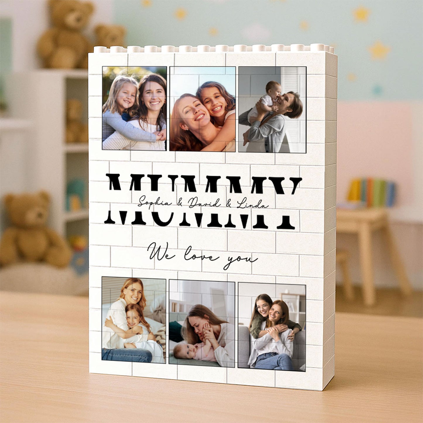 Personalized Photo Upload Building Brick Blocks for Dad | Custom Building Block Keepsake | Father’s Day Gift 684278