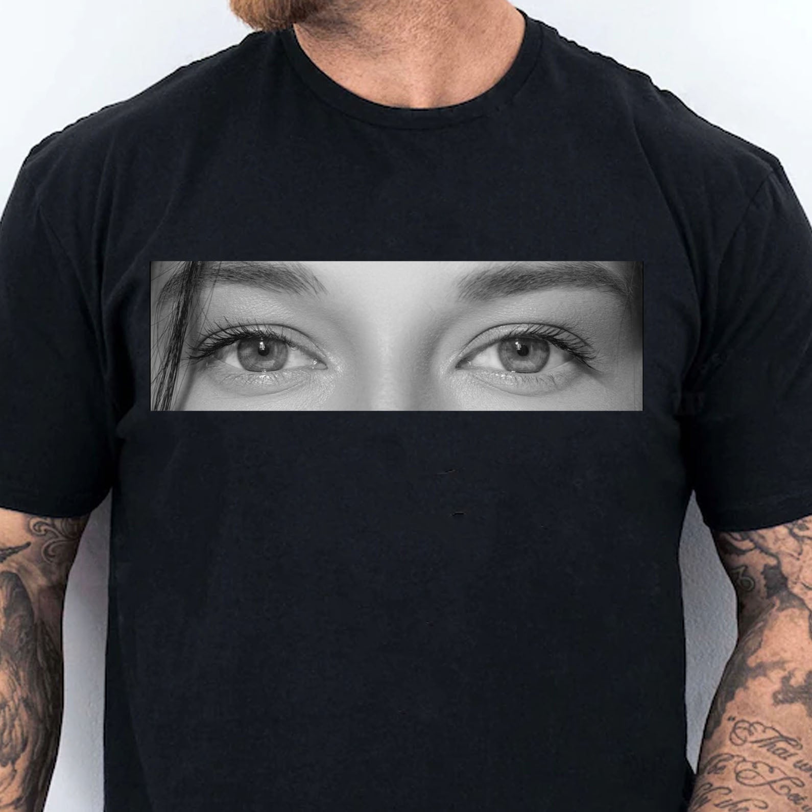 Custom Photo Human Eyes Shirt, Personalized Eye Photo Girlfriend Boyfriend Hoodie, Eye Love You Tee 683815