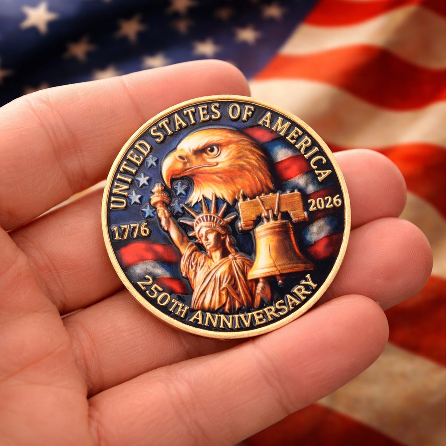 250 Years Anniversary Coin | 250th American USA Anniversary Commemorative Coin 684635