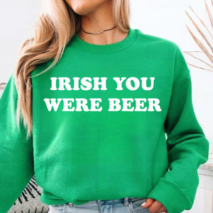 Irish You Were Beer St. Patrick’s Day Shirt | Funny Irish Drinking Tee | St. Paddy’s Baby Tee 684386