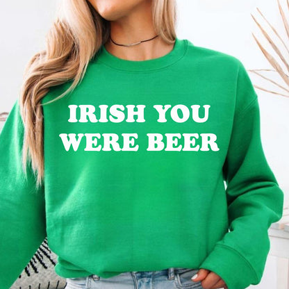 Irish You Were Beer St. Patrick’s Day Shirt | Funny Irish Drinking Tee | St. Paddy’s Baby Tee 684386