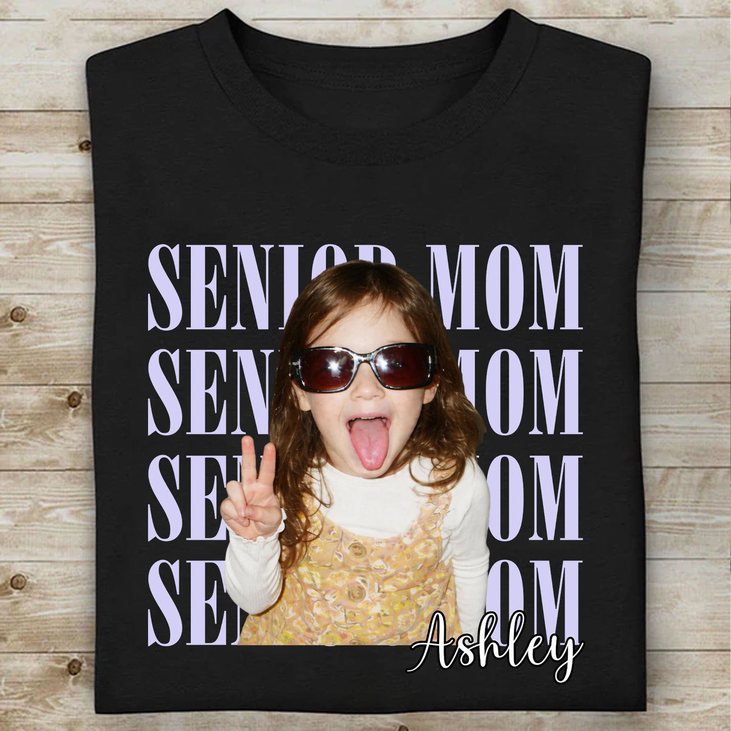 Custom Photo Senior Mom Shirt, Personalized Class of 2027 Graduation Tee, Proud Mom Gift, Senior Mom Shirt 685602