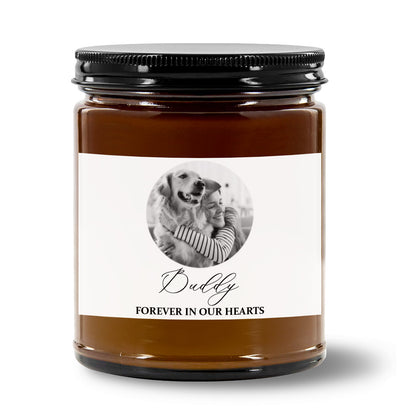 Custom Photo Pet Memorial Candle, Personalized Dog Cat Remembrance Candle, Pet Loss Sympathy Gift 685708