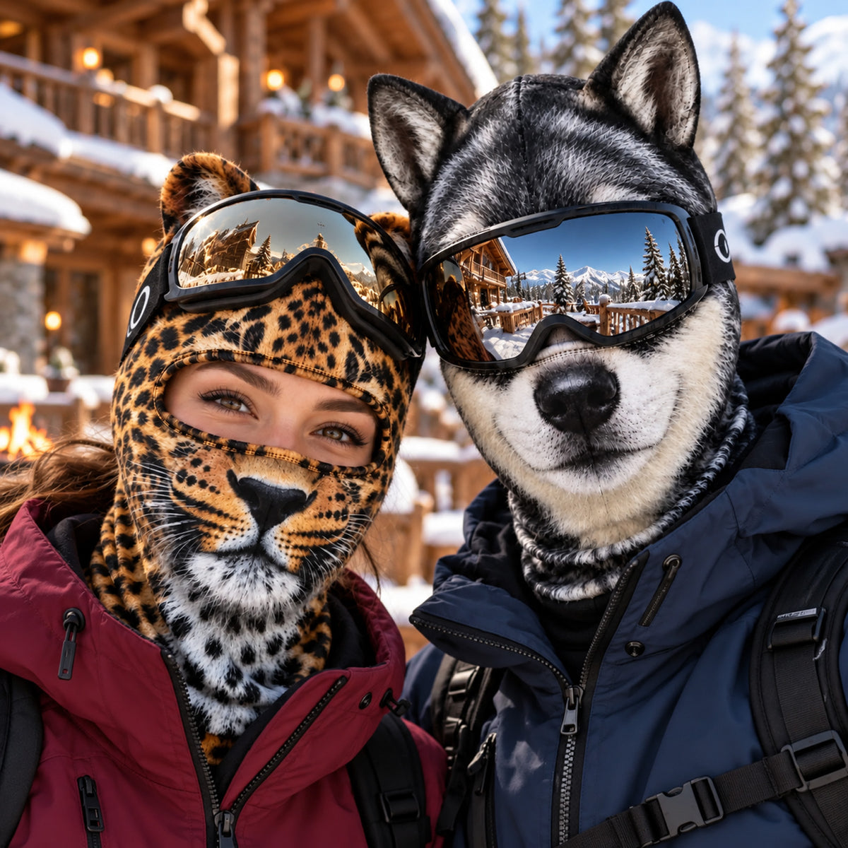 Custom Funny Animal Ski Mask With Ears, Cat Dog Balaclava, Birthday Gift for Ski Lovers 686488 WFD