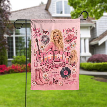 Dolly Parton Memorial Garden Flag, In Loving Memory Country Music Yard Flag, Dolly Fan Tribute Gift 686189
