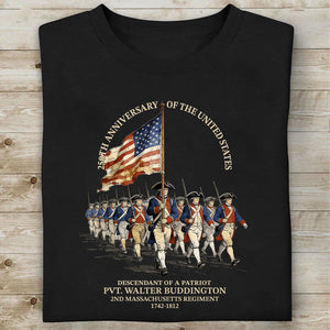 Custom Name 250 Years Anniversary Dark Shirt | Personalized Descendant of a Patriot Sweatshirt | Patriotic Tee 684407