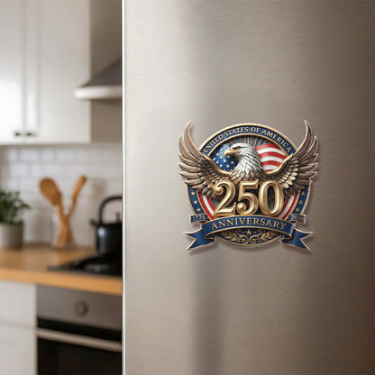 USA 250 Years Fridge Magnet | Patriotic Eagle 1776–2026 Magnet | 4th of July Magnet 684349