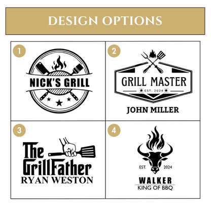 Personalized BBQ Cutting Board, Custom Grilling Board Gift for Dad Grandpa, Father’s Day Gift for Men 685003