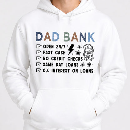 Funny Dad Bank Shirt, Dad Joke Graphic Tee, Father’s Day Gift for Dad, New Dad Bright Shirt, Cool Dad Gift 684944