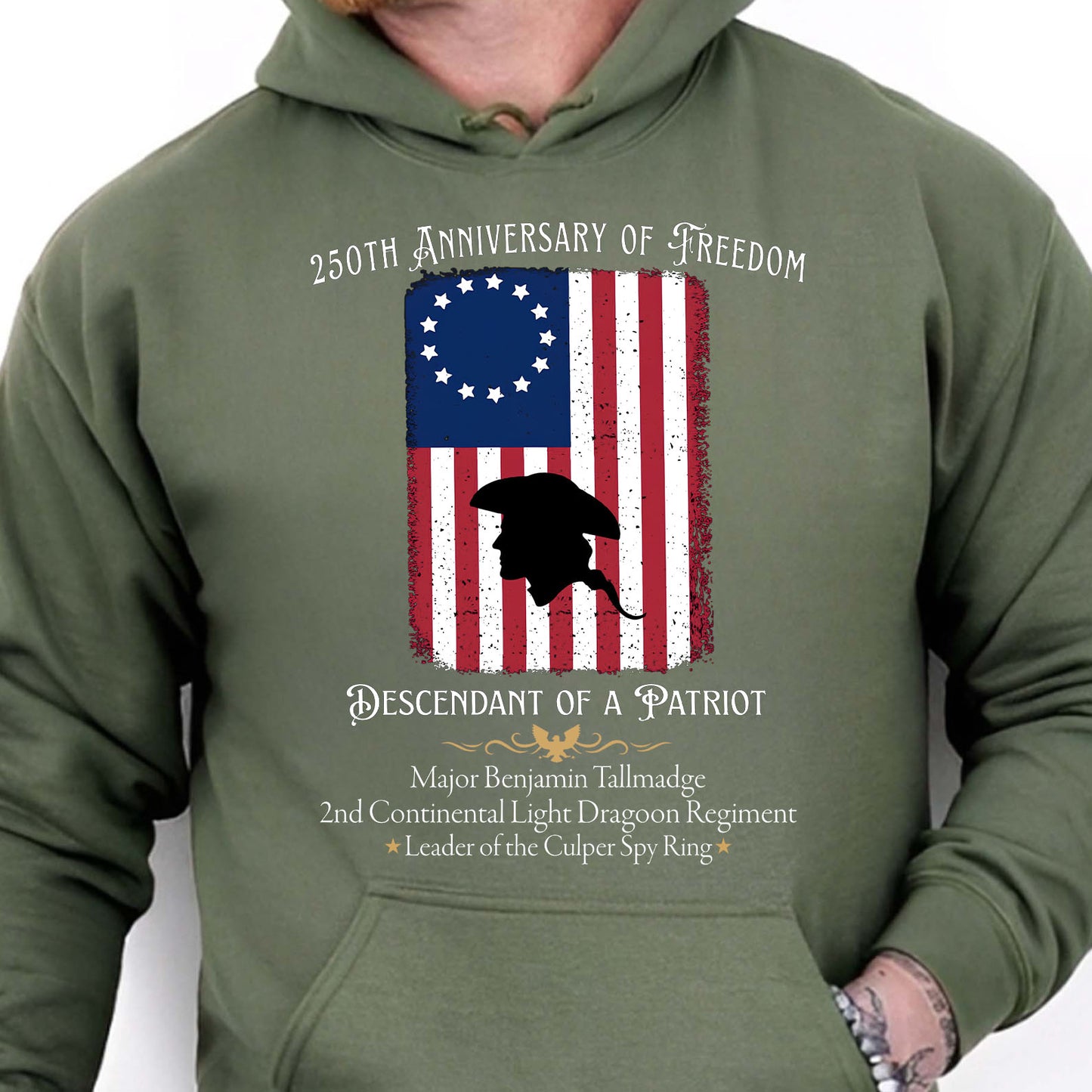 Custom Descendant of a Patriot Shirt | 250 Years Anniversary Tee | Personalized Patriotic Heritage Gift 684479