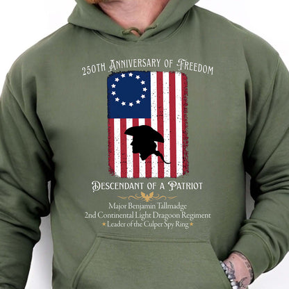 Custom Descendant of a Patriot Shirt | 250 Years Anniversary Tee | Personalized Patriotic Heritage Gift 684479