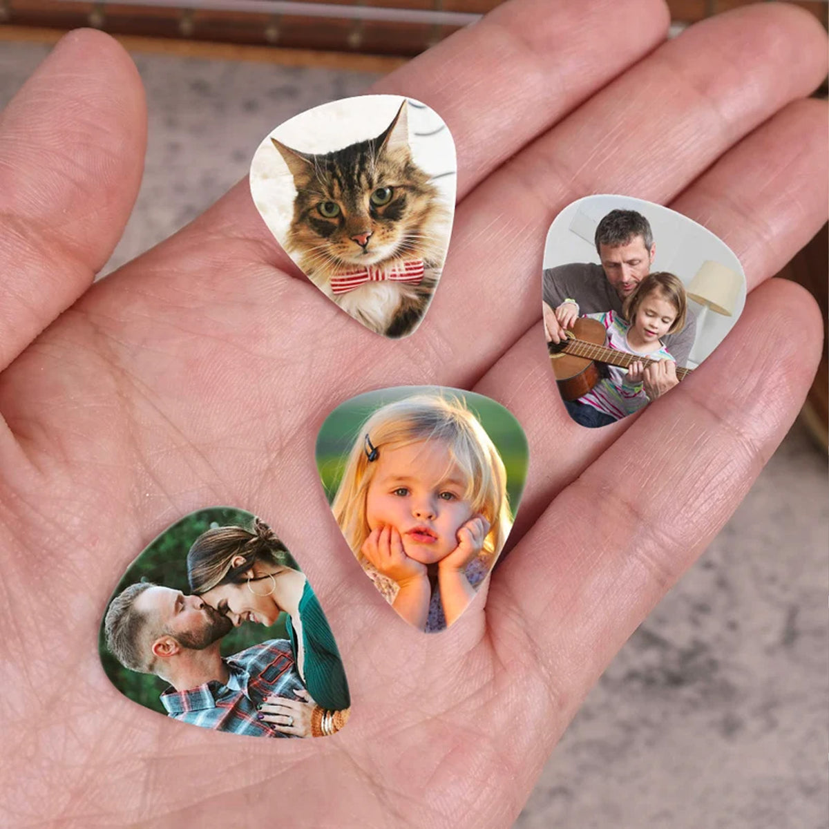 Personalized Guitar Pick, Custom Photo Guitar Pick, Gift for Him Boyfriend Dad Husband 683898