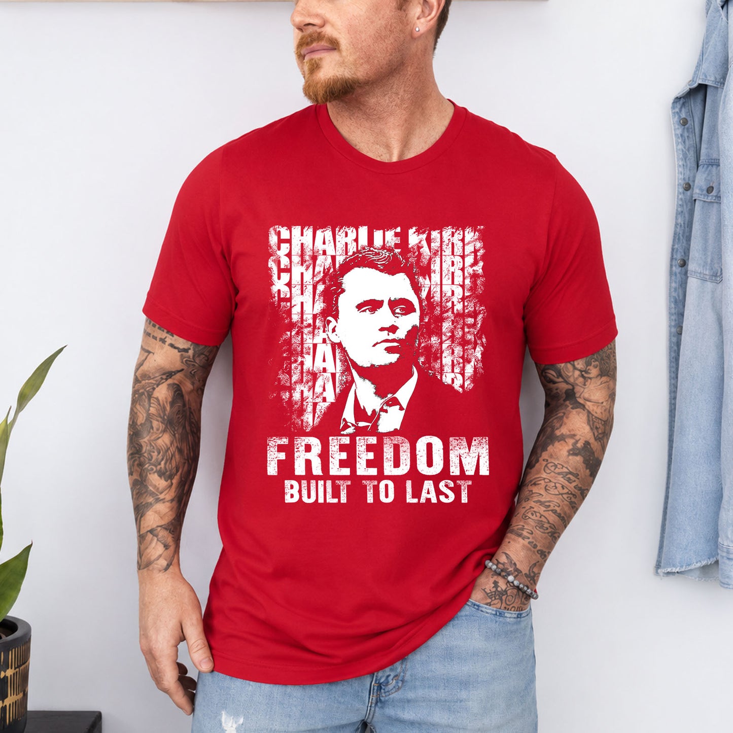 Charlie Kirk Freedom Built to Last Shirt, Charlie Kirk Memorial T-Shirt, Patriotic Tribute Tee 686009