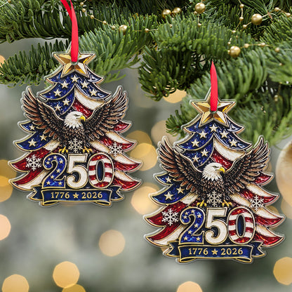 250 Years Anniversary USA Eagle Acrylic Ornament, Patriotic Christmas Ornament, America 1776–2026 Gift 685823