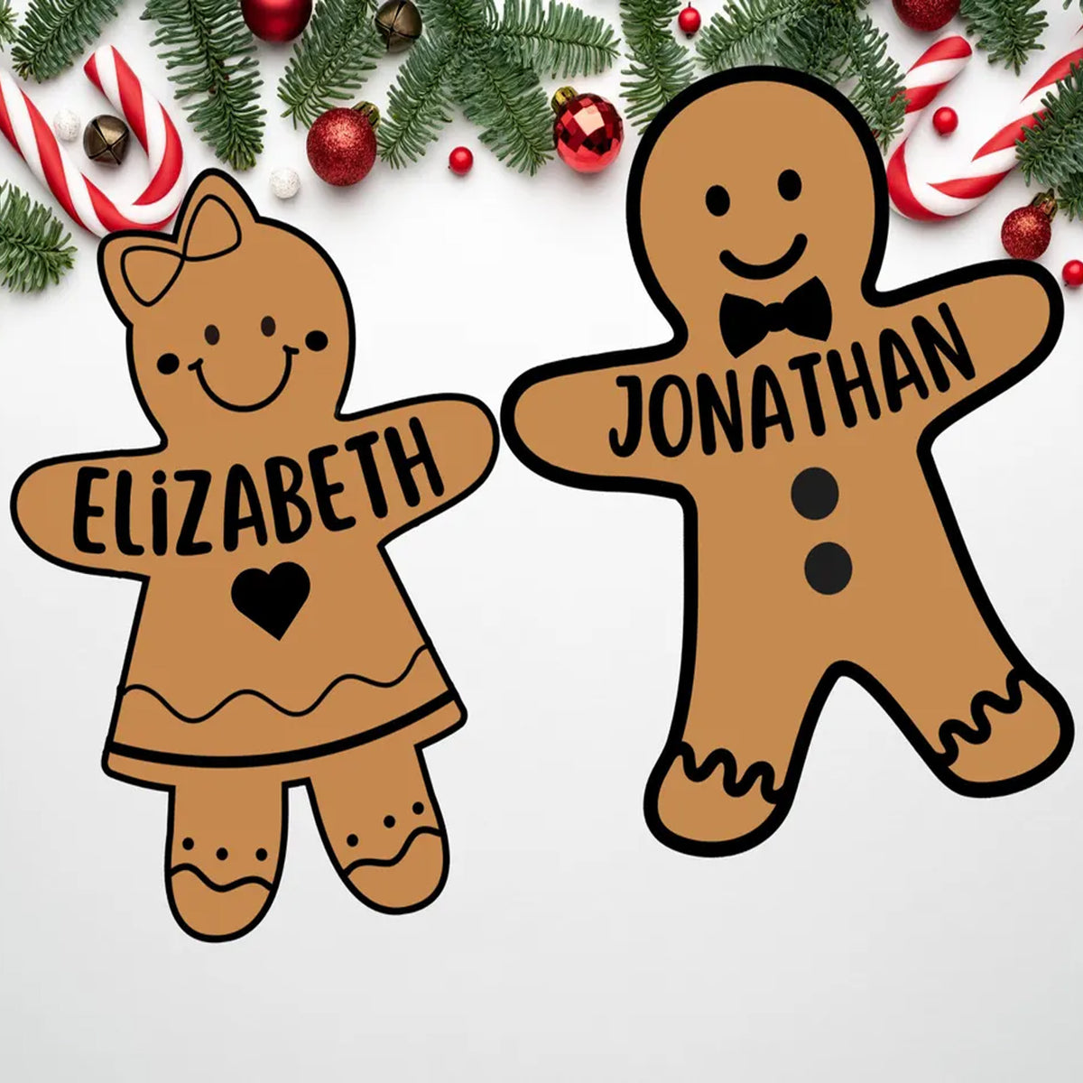 Personalized Gingerbread Cookie Cutter & Stamp, Custom Name Boy Girl Christmas Cookie Stamp 686774 WFD