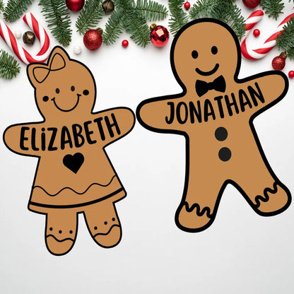 Personalized Gingerbread Cookie Cutter & Stamp, Custom Name Boy Girl Christmas Cookie Stamp 686774 WFD