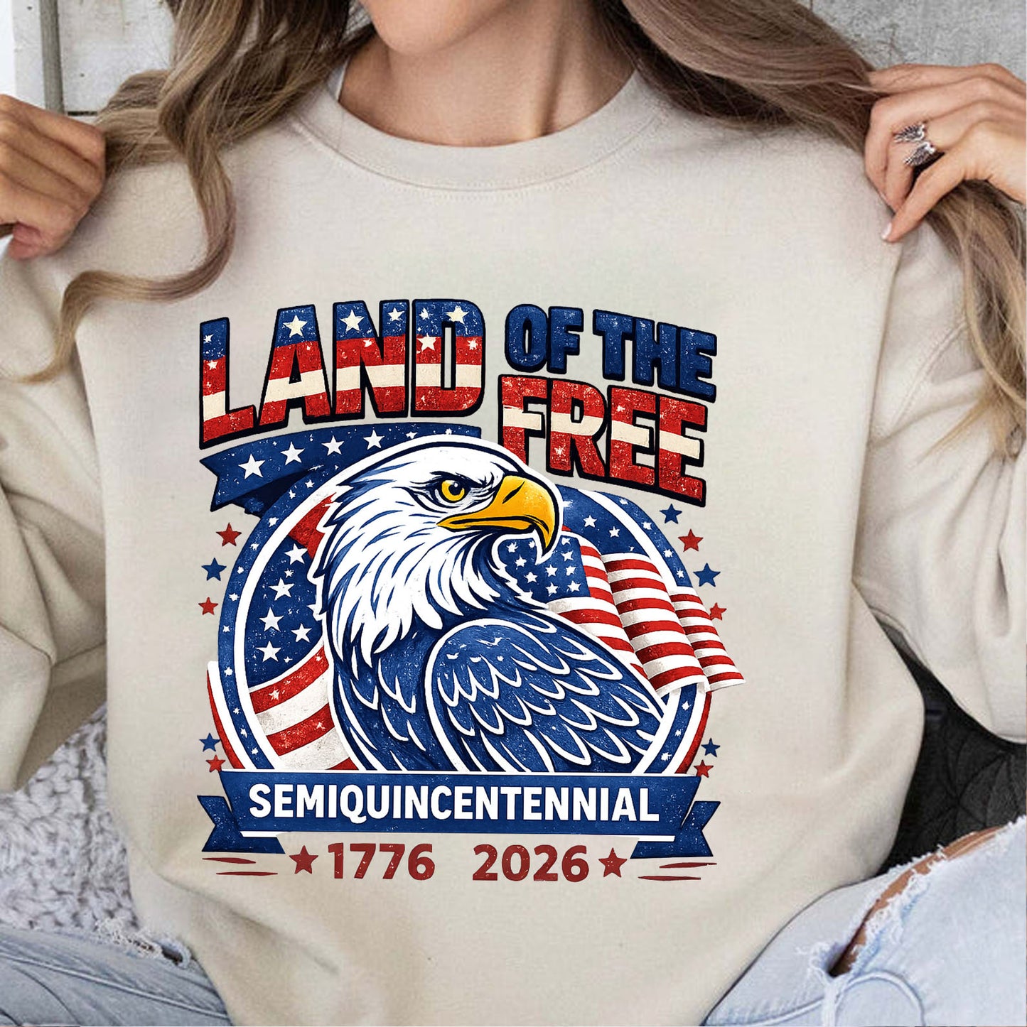250 Years Patriotic Shirt 1776–2026, Land of the Free Eagle Tee, 4th of July Independence Day Shirt 684912