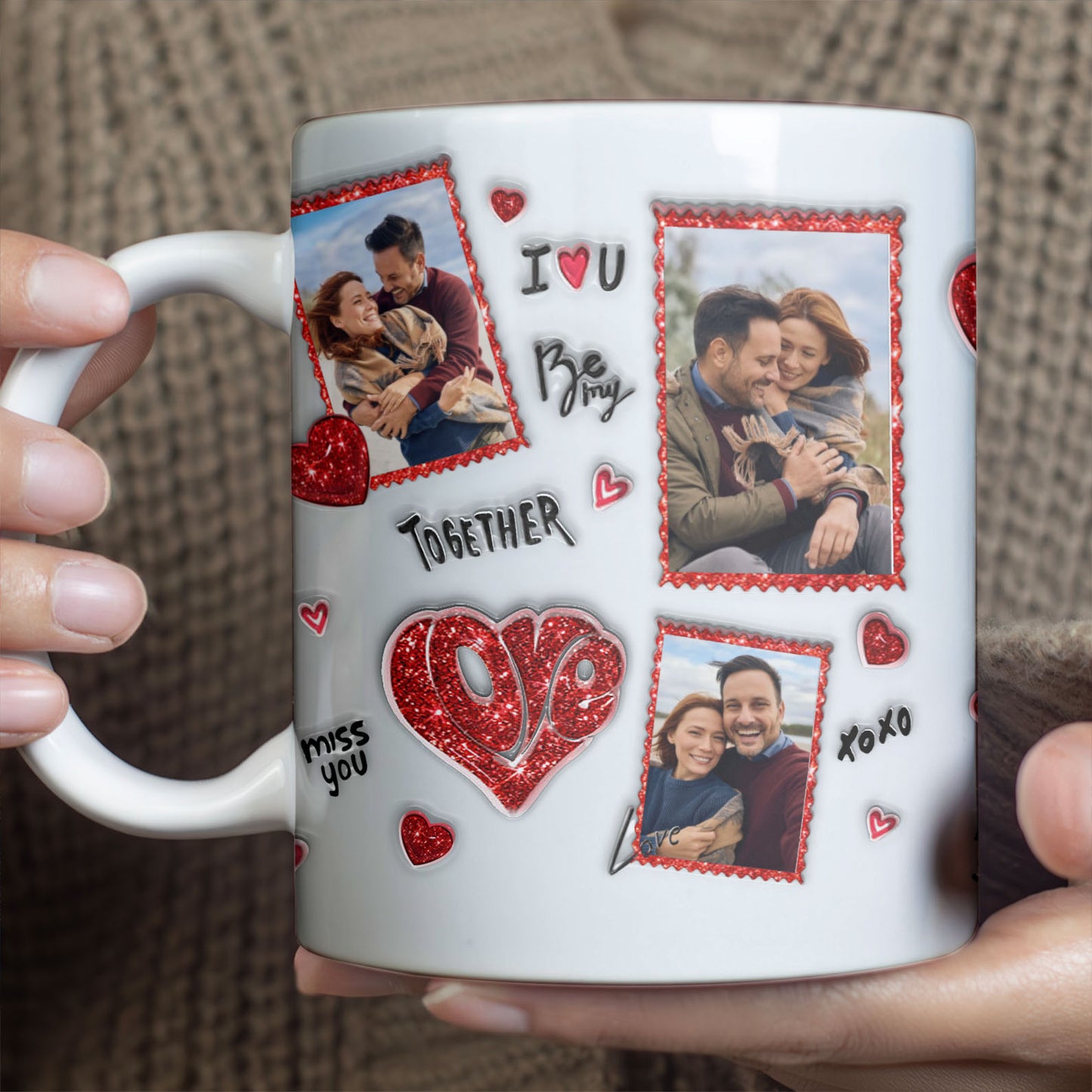 Custom Photo Upload Couple Mug | Personalized Couple White Mug | Valentine’s Day Gift 684159