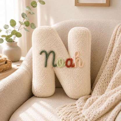 Personalized Letter Pillow, Custom Name Alphabet Cushion, Kids Nursery Room Decor, Birthday Gift 686352 WFD