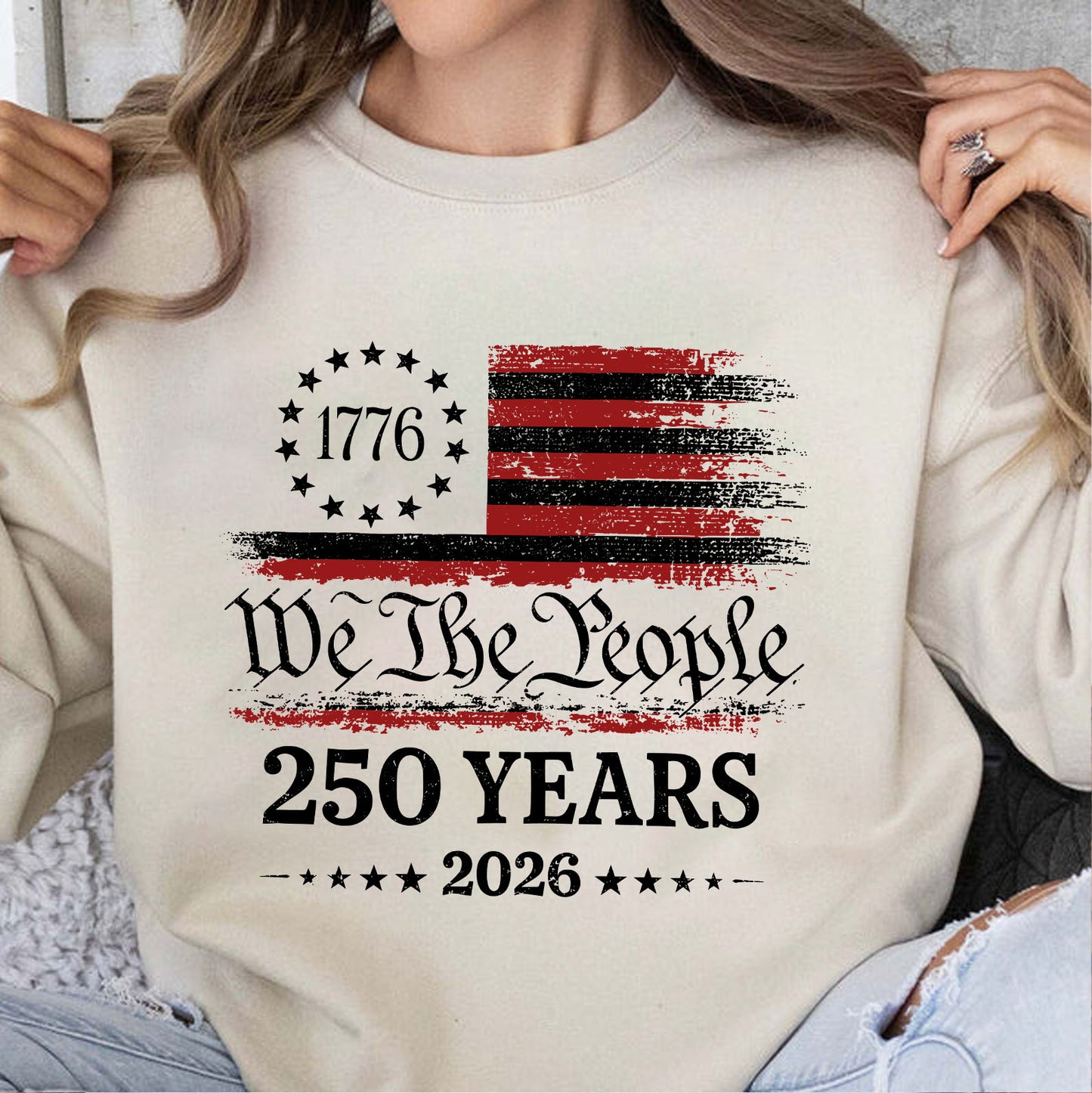 250 Years America Anniversary Bright Shirt, Patriotic USA Flag Tee, We The People Independence Day Shirt 685297
