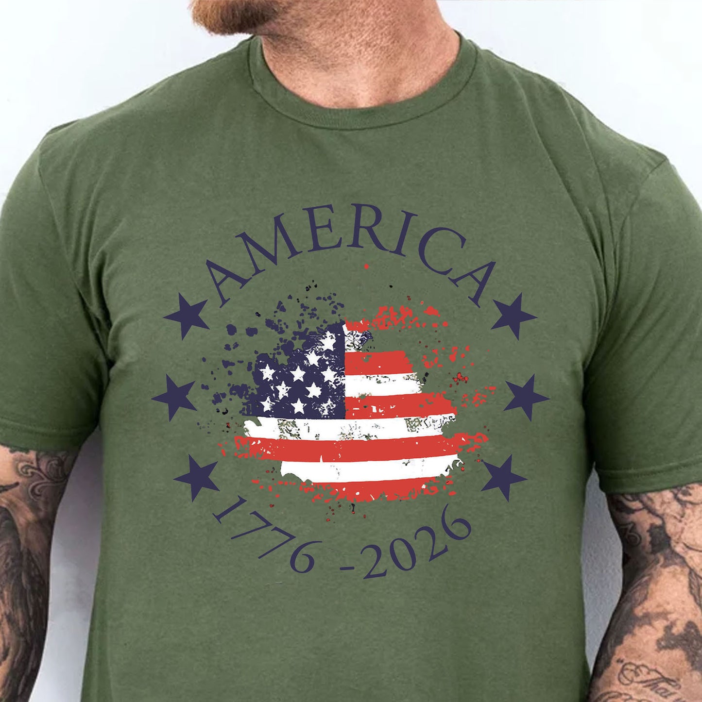 USA 250 Years 1776-2026 Bright Shirt | Patriotic US Flag 4th Of July T-Shirt | Independence Day Tee 684398