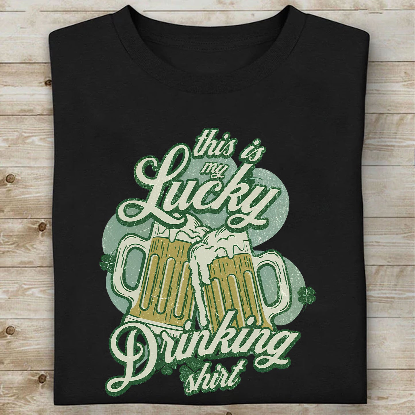 This Is My Lucky Drinking Dark Shirt | Funny St. Patrick’s Day Beer Tee | Irish Drinking Party Shirt 684399