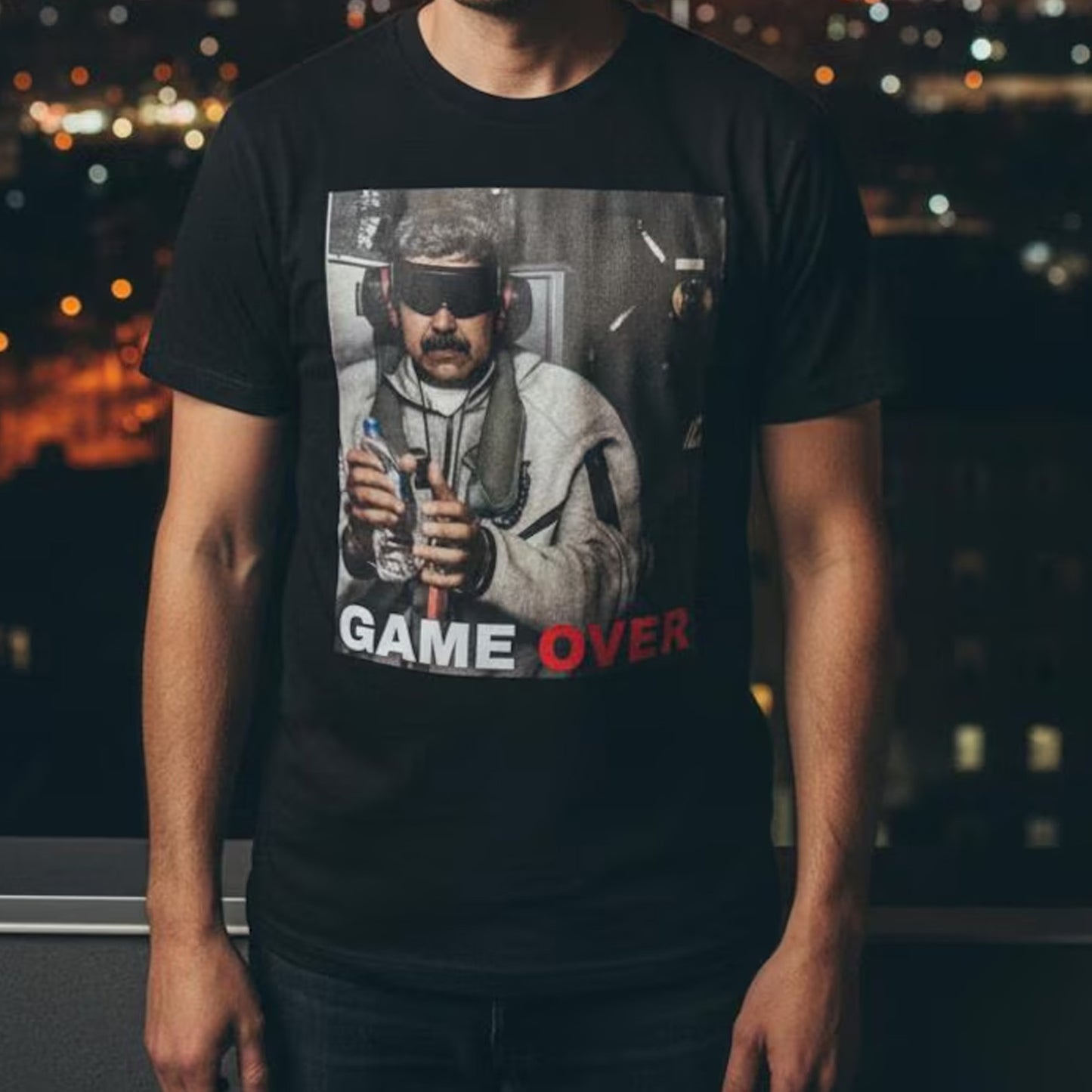 Maduro Captured “Game Over” Graphic T-Shirt | Venezuelan Freedom Fighter Shirt | Trump Maduro Shirt WFD