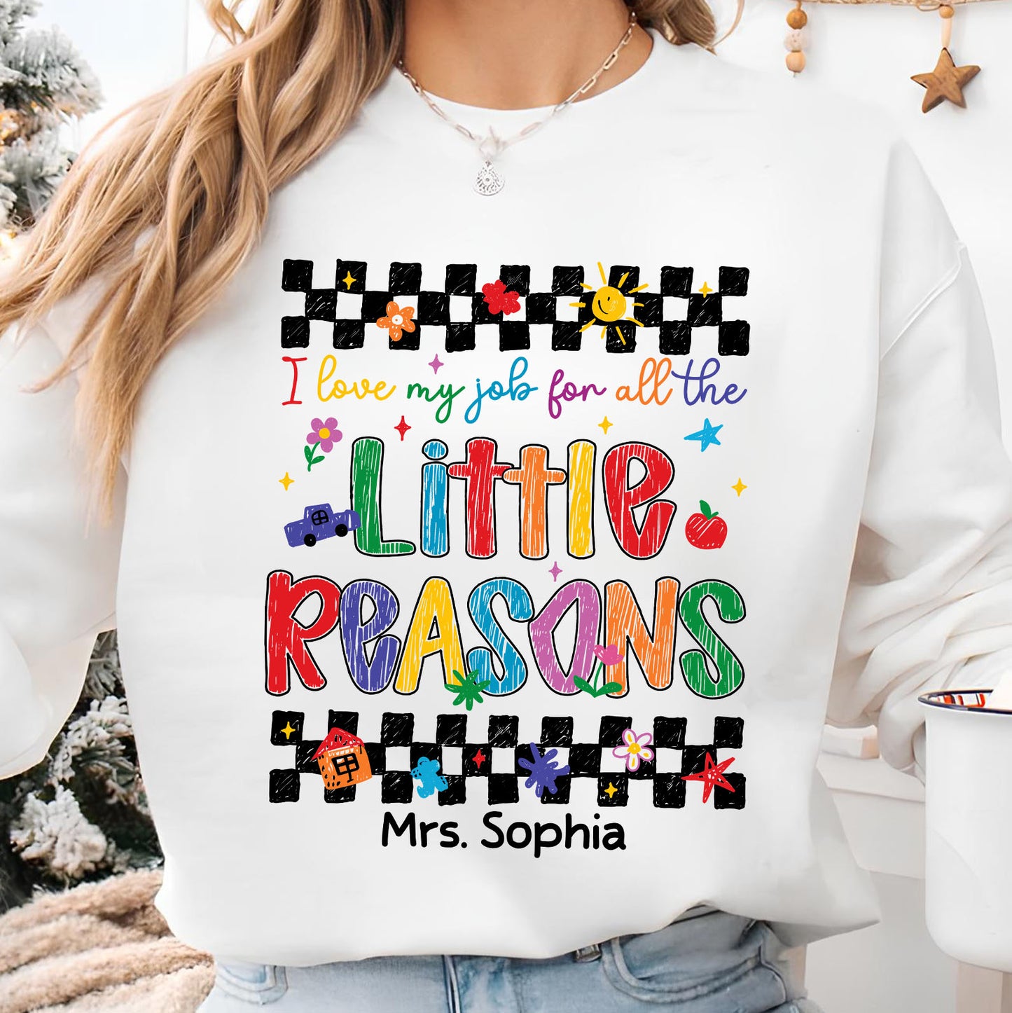 Personalized I Love My Job for All the Little Reasons Teacher Shirt, Back to School Teacher Gift Tee 685483