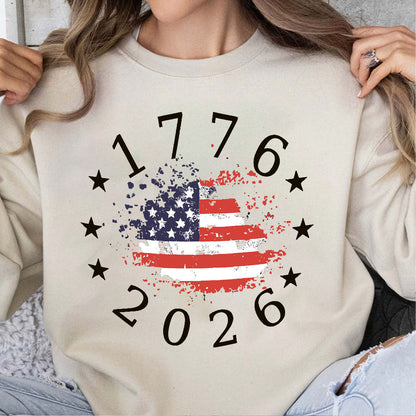 USA 250 Years 1776–2026 Shirt | Patriotic US Flag 4th of July Tee | Independence Day T-Shirt 684325