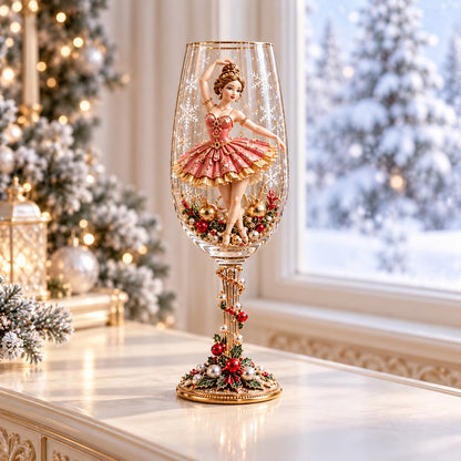 Christmas Stemless Champagne Glasses Set, Festive Holiday Drinking Glasses, Christmas Gift Set 686696 WFD